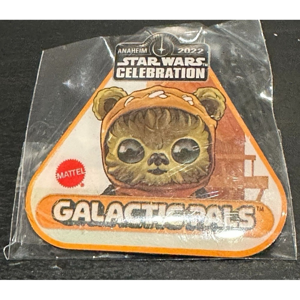 Star Wars Celebration Anaheim 2022 Mattel Galactic Pals Ewok Exclusive Booth Pin